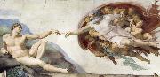 Michelangelo Buonarroti The Creation of Adam France oil painting artist